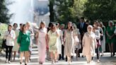 Las alpargatas y el vestido de la reina Letizia en su encuentro con las parejas de los líderes de la OTAN