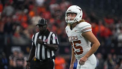 Texas football celebrates kicker Bert Auburn going from walk-on to scholarship