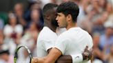 Defending Wimbledon champion Carlos Alcaraz comes back to beat Frances Tiafoe in the third round