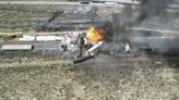 Freight train derailment fire forces closure near Arizona-New Mexico interstate line