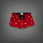 @小凸媽媽@Abercrombie & Fitch 【全新真品現貨在台XS號】Caroline Flannel Sleep Shorts 毛料短褲