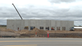 Amazon distribution warehouses under construction in Blair Township and Gaylord