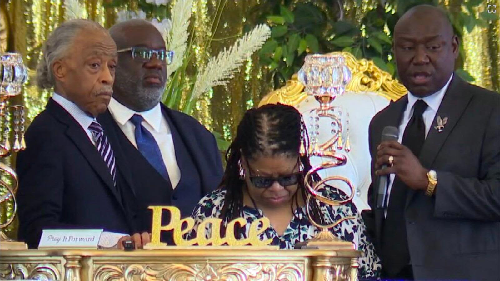 Rev. Al Sharpton and Ben Crump speak at funeral for Ohio man who died last month while in police custody