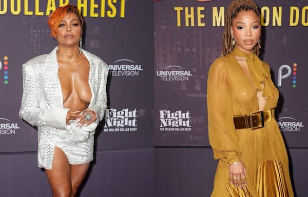 Taraji P. Henson Debuts Orange Hair and Shimmers in Plunging Retrofête Minidress, Chloe Bailey Does Delicate Dressing in Sergio Hudson and...