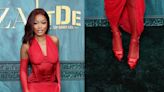 Keke Palmer’s Shoe Moments: Floral Thigh-High Boots, Fiery Jimmy Choo Sandals and More