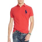 美國百分百【全新真品】Ralph Lauren Polo衫 RL 大馬 短袖 網眼 休閒衫 火星紅 深藍馬 B004