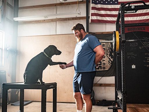 Olympic gold medalist Ryan Crouser relies on Labrador, Koda, to stay grounded amid immense pressure