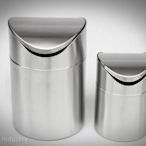 【 輕工業家具 】極簡設計不鏽鋼垃圾桶-出口含蓋搖蓋儲物收納廚房書桌上化妝台工業風餐廳