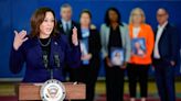 At site of Parkland school shooting, Harris announces new tool to curb gun violence