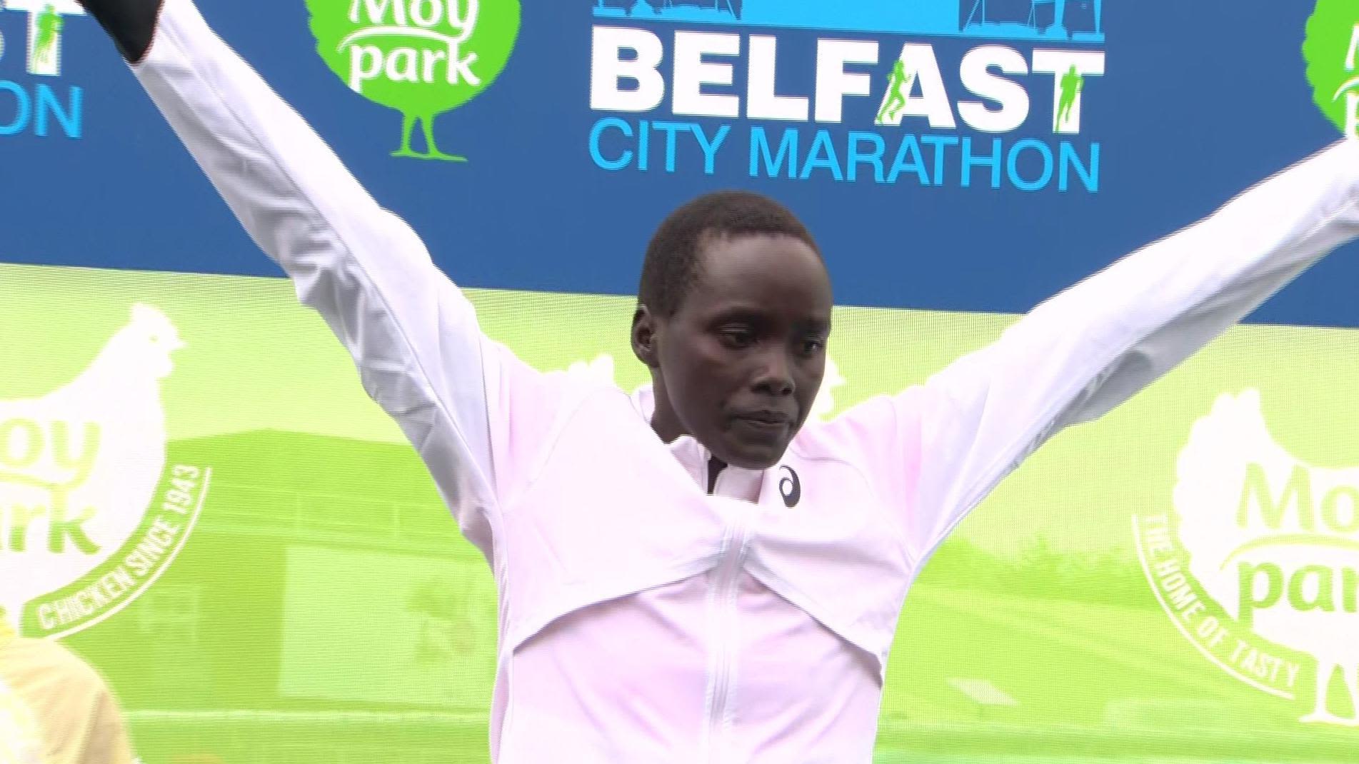 Kenyans Kiplimo and Jepkemei clinch Belfast wins