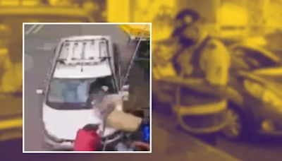 Video: niño arrolló a tres personas con un vehículo luego de que sus padres lo dejaron encerrado