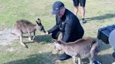 Littler feeds kangaroos in Oz as fans say 'the Goat visiting an animal park'