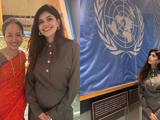 Actress Sanjana Sanghi takes global stage at the United Nations Headquarters, New York