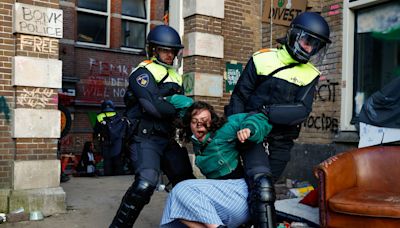 Amsterdam pro-Palestinian student protest broken up by police