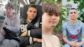 Families pay tribute to four young men killed in horror crash after car leaves road and collides with tree