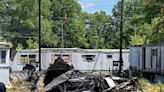 Crews put out fire at abandoned trailer park in DeWitt Township