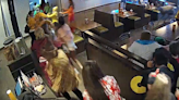 Deer crashes through window of crowded Noodles & Company in Beloit, Wisconsin