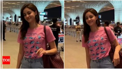 Video: Ananya Panday impresses fans with her casual airport look | Hindi Movie News - Times of India