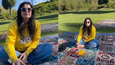 Zareen Khan relishes ’sarson da saag’ and ’makkai di roti’ in Kashmir throwback video