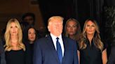 Donald y Melania Trump acuden en Nueva York al funeral de la primera esposa del expresidente, Ivana Trump