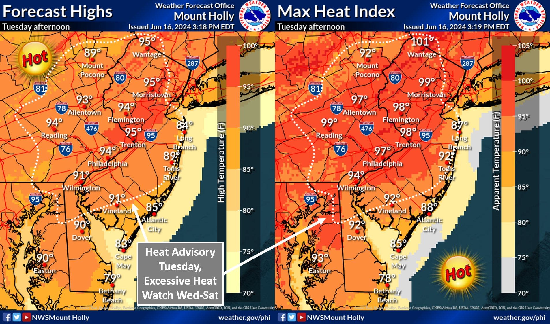 Cooling centers available to escape excessive heat in South Jersey