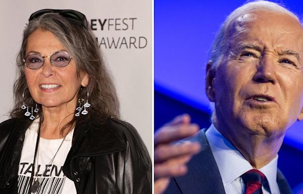 Roseanne Barr Bizarrely Claims Joe Biden 'Raped' Her in a Dressing Room 26 Years Ago: Watch