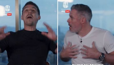 'Oh my God' snaps Neville in heated row with Carragher after Sky Sports spat