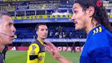 La contundente protesta de Cavani al árbitro tras el empate de Boca: "Dale, no seas..."
