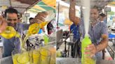 Watch: Vendor Almost Bathes In Soda While Making This Viral Shikanji In Ajmer