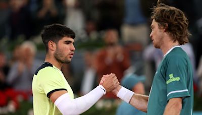 Andrey Rublev privó a Carlos Alcaraz del tricampeonato en Madrid