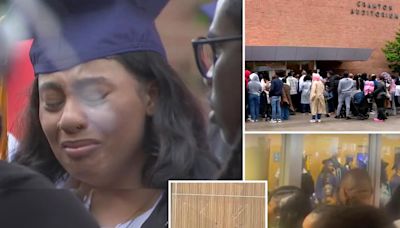 Howard University cancels graduation mid-ceremony after furious family members pound on doors, smash window