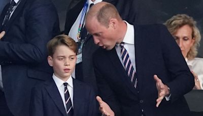 Prince William's amusing insult as he's approached by a woman at England final with son George