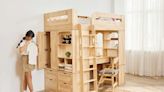 家裡狹小也不犧牲孩子空間的最佳方案！這款傢俱只要1坪就包辦孩子的獨立床鋪、書桌、衣櫃、書櫃