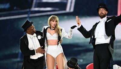 Travis Kelce Makes Surprise Onstage Appearance During Taylor Swift Concert In London
