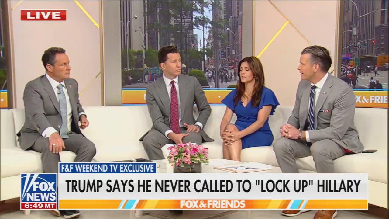 Fox hosts: Trump lying about not saying 'lock her up' "is not the point," because he didn't lock her up