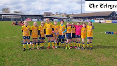 Girls’ under-10s football team lost every game last season beats boys to claim league trophy