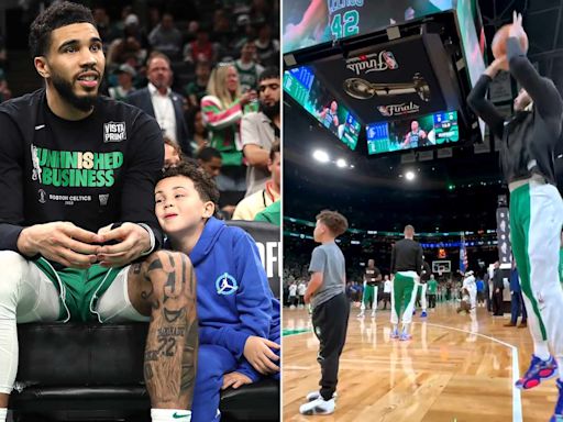 Jayson Tatum’s Son Deuce, 6, Grows Up Fast in Adorable Recreation Video from 2024 NBA Finals: 'Making Memories'