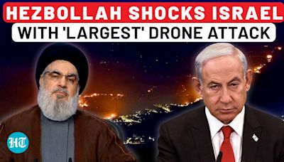 Hezbollah’s Reality-Check To Israel After Gallant’s Threat, Targets Spy Base In Largest Drone Blitz