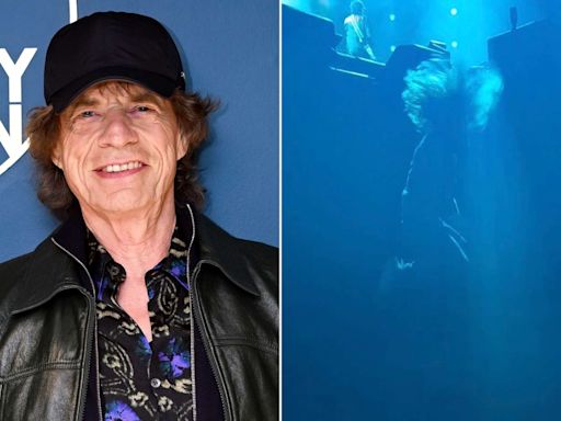 Mick Jagger's 7-Year-Old Son Deveraux Adorably Dances in the Crowd as His Dad Rocks Out on Stage