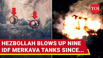 Hezbollah 'Bombs' Israeli Military Patrol; Blows Up Merkava Tank; '2 IDF Men Killed...' | Watch