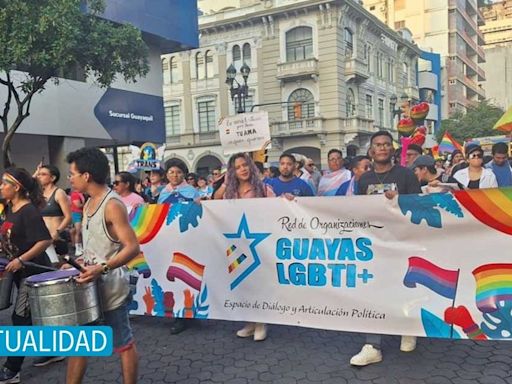 (Video) Desfile del orgullo LGBTIQ+ se realizó en Guayaquil; Lavinia Valbonesi participó