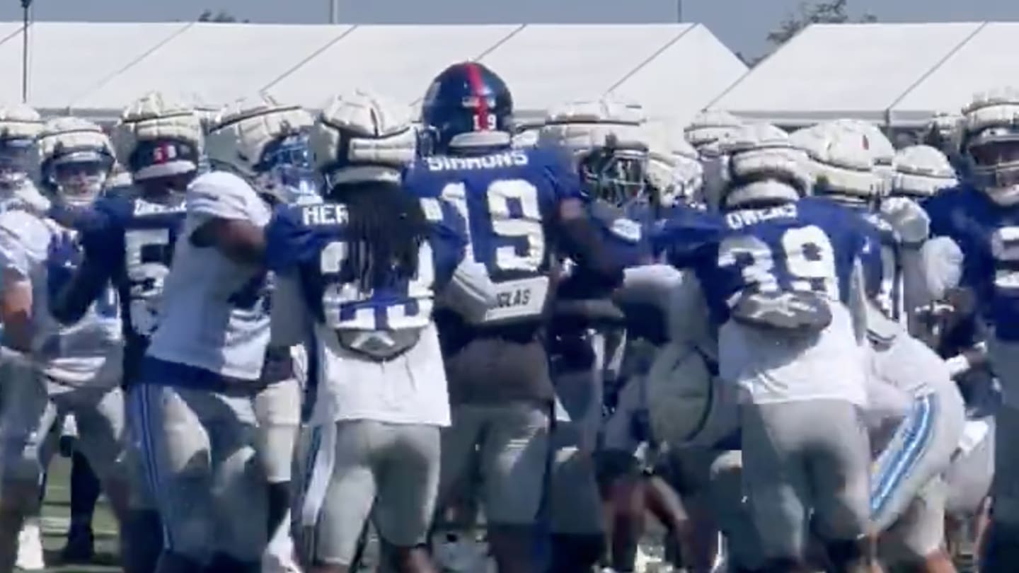 Lions, Giants Owe Hefty Fine After Multiple Brawls During Joint Practices