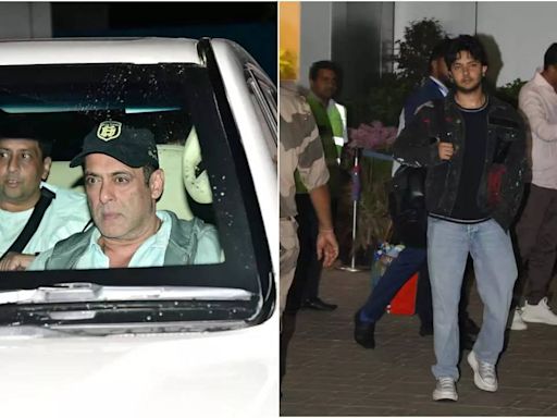 Salman Khan along with nephew Nirvaan return to Mumbai after attending Anant Ambani and Radhika Merchant's cruise party - Times of India