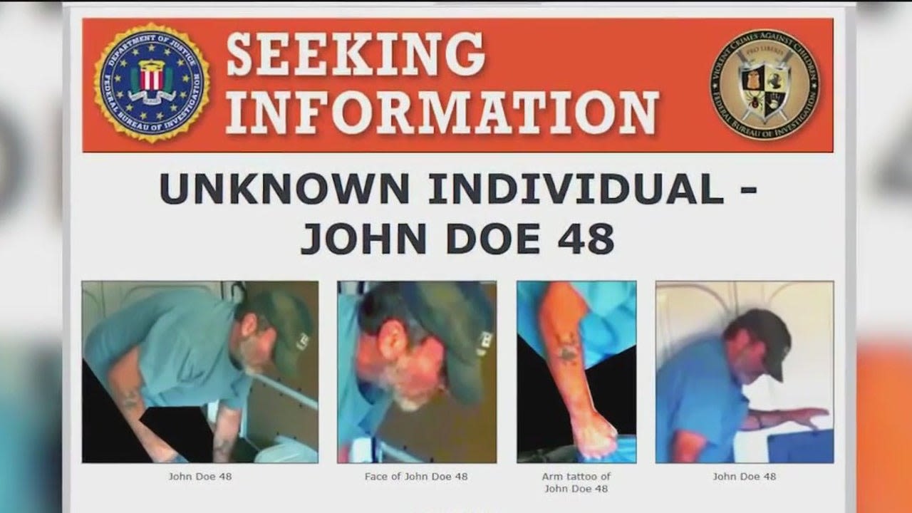 FBI seeks public's help to identify man in child sexual exploitation case