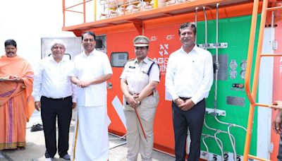 AG&P Pratham opens CNG gas filling station in Puttaparthi