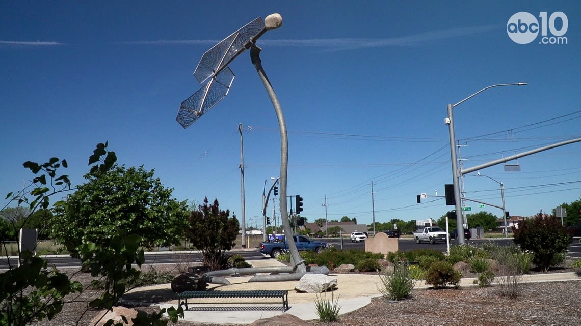 South Sacramento's Meadowview sculpture resurrected after adaptation for strong winds