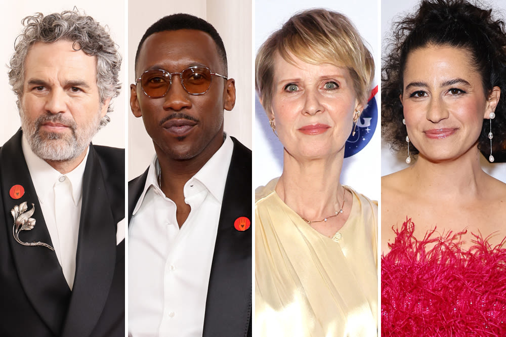 Mark Ruffalo, Mahershala Ali, Cynthia Nixon and Ilana Glazer Among Stars Calling for Halt to Illegal Weapons Transfers to Israel...