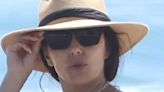 Eva Longoria flaunts her incredible figure in a skimpy white bikini