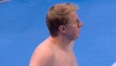 Olympic fans in stitches at 'lifeguard's' bold outfit as he's called into action
