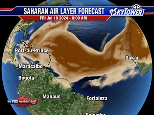 Florida to see 'dirty rain' as plume of Saharan dust layer arrives this weekend